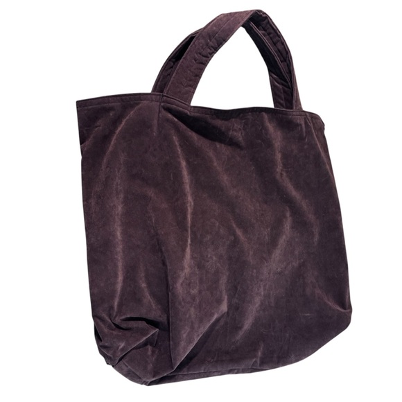 Vintage Handmade Patchwork Velvet Brown Totr - Picture 14 of 14